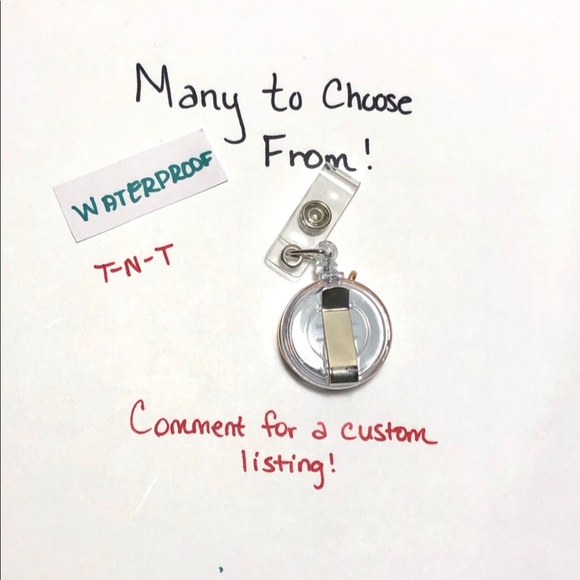 SS-7 Stainless Steel Waterproof Locket Reel Badge - Picture 7 of 10